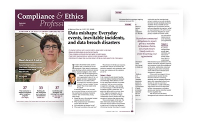 Compliance and Ethics Professional September 2016