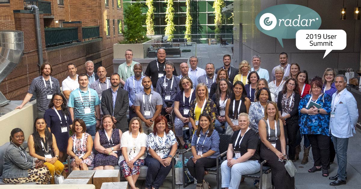 Thank you for attending the 2019 RADAR User Summit