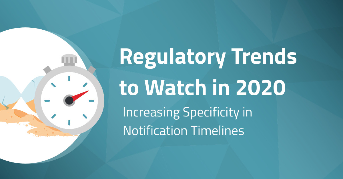 Regulatory Trends in 2020 Increasing Specificity in Timelines RadarFirst