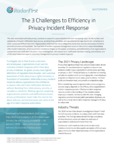 3 Challenges to Efficiency in Privacy Incident Response