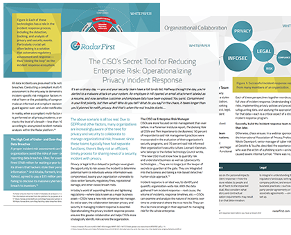 The CISO's Secret Tool for Reducing Enterprise Risk | RadarFirst
