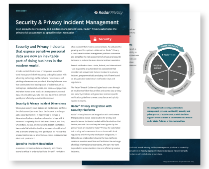 Security & Privacy Incident Management