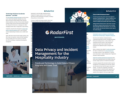 Data Privacy and Incident Management for the Hospitality Industry