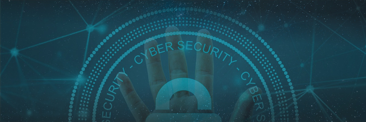Cybersecurity Awareness Month | a hand behind a cybersecurity digital shield