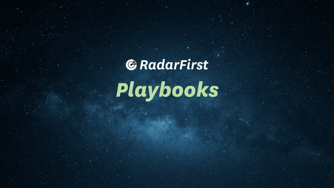 radarfirst playbooks demo thumbnail