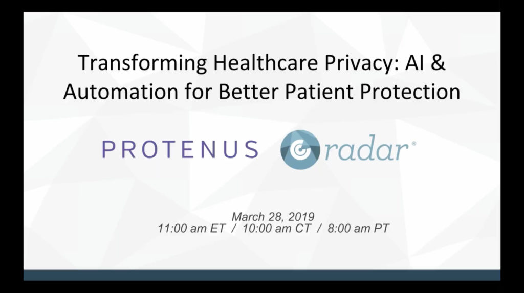 transforming healthcare privacy webinar radarfirst