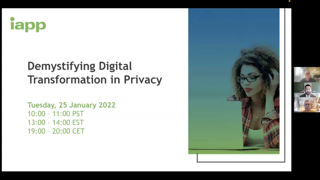 demystifying digital transformation in privacy radarfirst iapp webinar