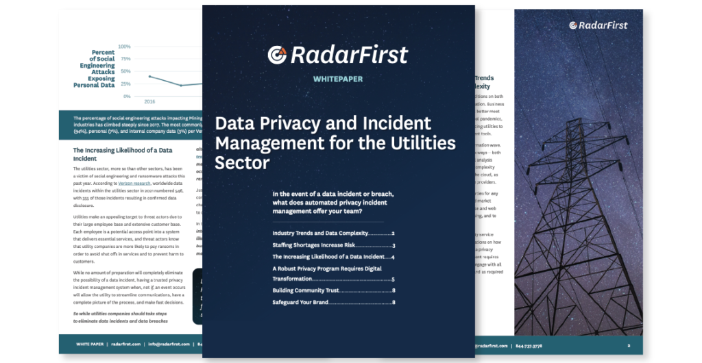 Data Privacy and Incident Management for the Utilities Sector White Paper Thumbnail