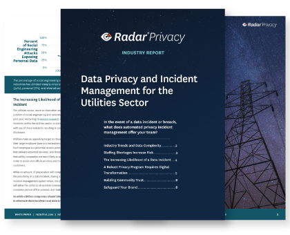 Data Privacy and Incident Management for the Utilities Sector