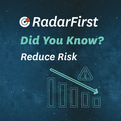 did you know reduce risk radarfirst