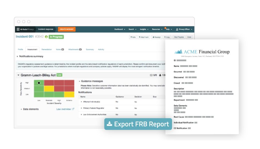 Generate all the information needed to provide regulatory reports.