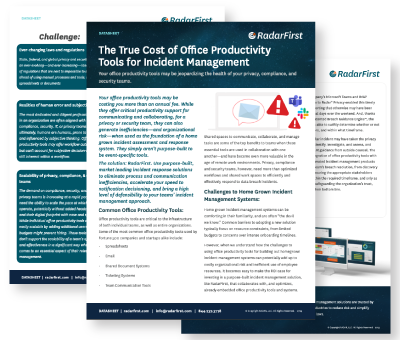 The True Cost of Office Productivity Tools for Incident Management