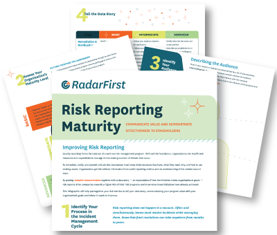 Risk Reporting Maturity Infographic