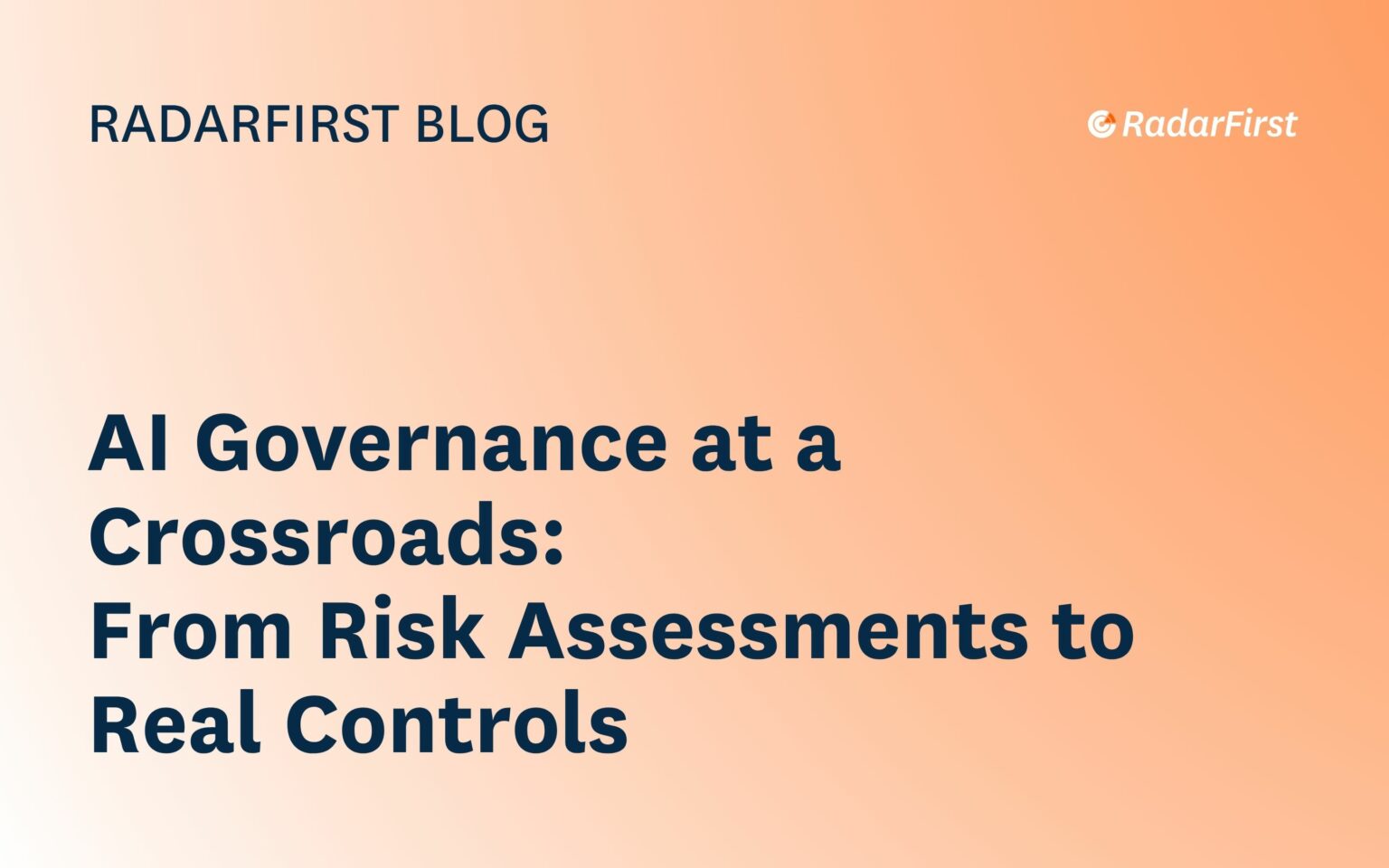 AI Governance at a Crossroads: From Risk to Real Controls